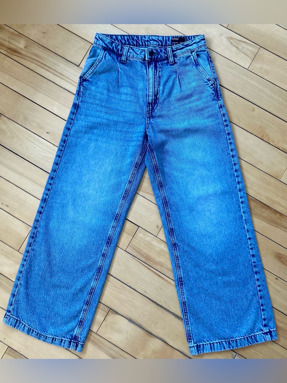 Buffalo David Bitton Addisson High-Rise Wide-Leg Cropped Jeans